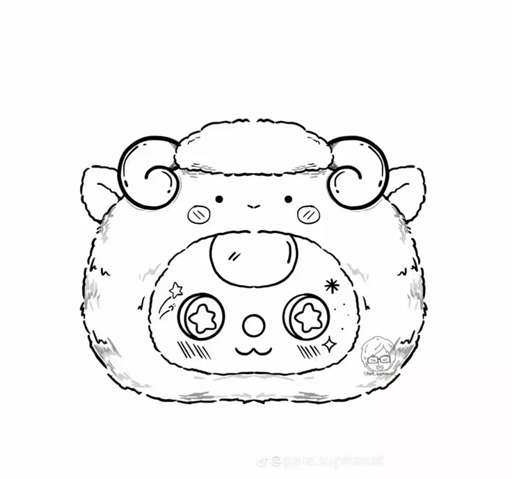 Tranh Tô Màu 12 Cung Hoàng Đạo Nữ Chibi Dễ Thương 16