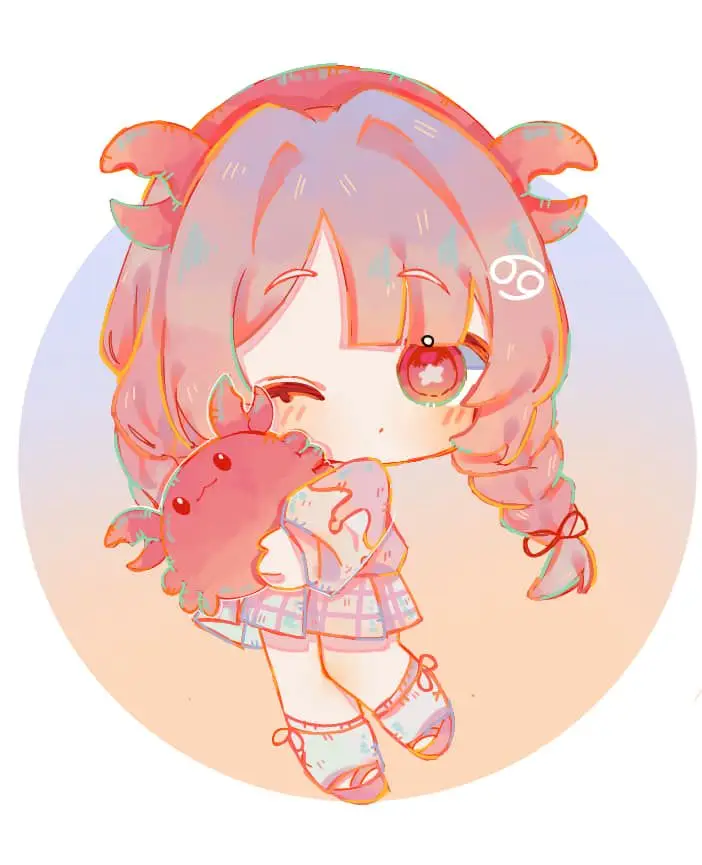 Tranh Tô Màu 12 Cung Hoàng Đạo Nữ Chibi Dễ Thương 22