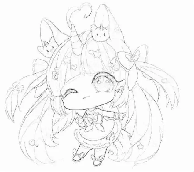 Tranh Tô Màu 12 Cung Hoàng Đạo Nữ Chibi Dễ Thương 37