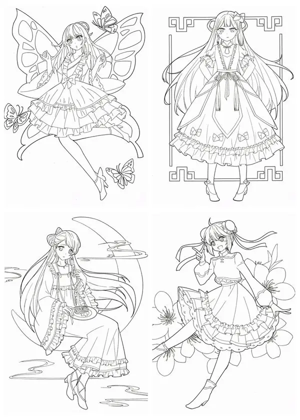 Tranh Tô Màu 12 Cung Hoàng Đạo Nữ Chibi Dễ Thương 55