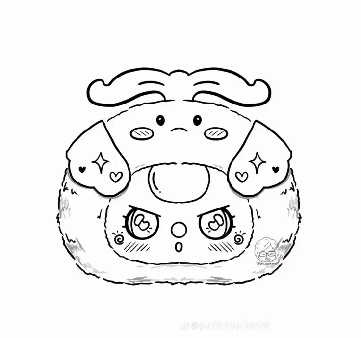 Tranh Tô Màu 12 Cung Hoàng Đạo Nữ Chibi Dễ Thương 64