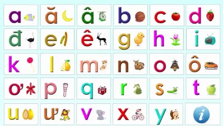 Tranh tô màu 29 chữ cái tiếng Việt giúp bé học tập 3