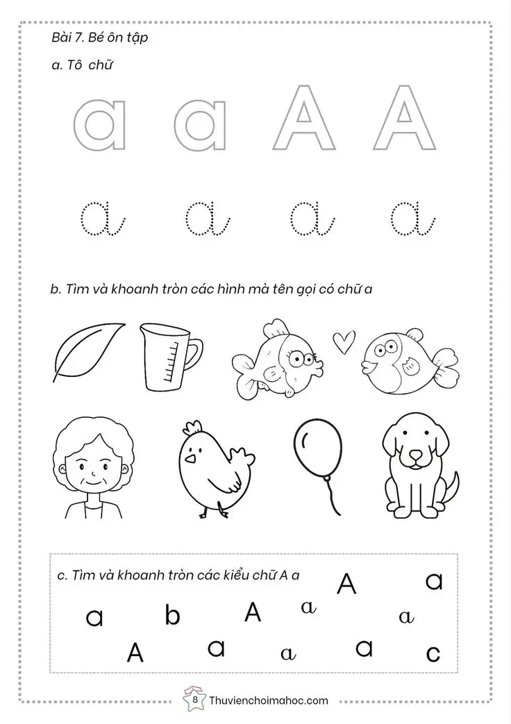 Tranh tô màu 29 chữ cái tiếng Việt giúp bé học tập 9