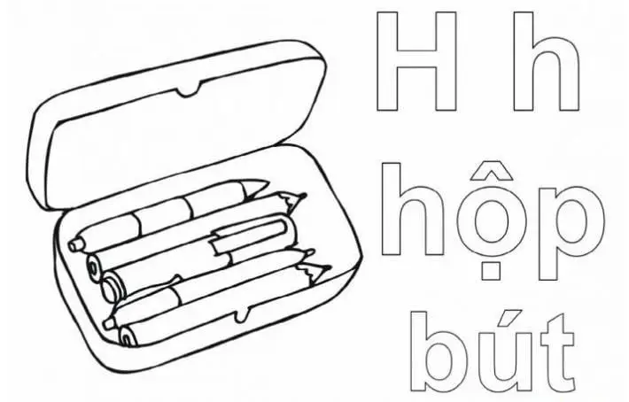 Tranh tô màu 29 chữ cái tiếng Việt giúp bé học tập 12