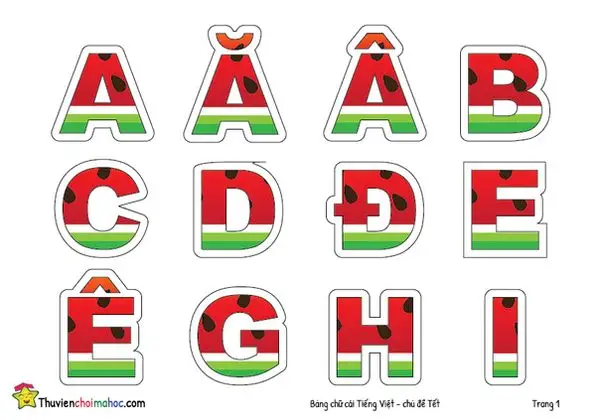 Tranh tô màu 29 chữ cái tiếng Việt giúp bé học tập 14
