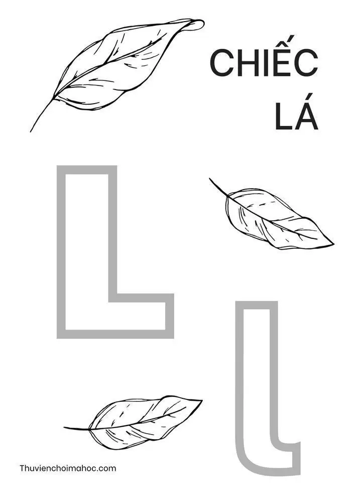 Tranh tô màu 29 chữ cái tiếng Việt giúp bé học tập 22