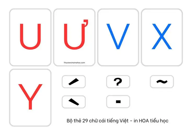 Tranh tô màu 29 chữ cái tiếng Việt giúp bé học tập 31