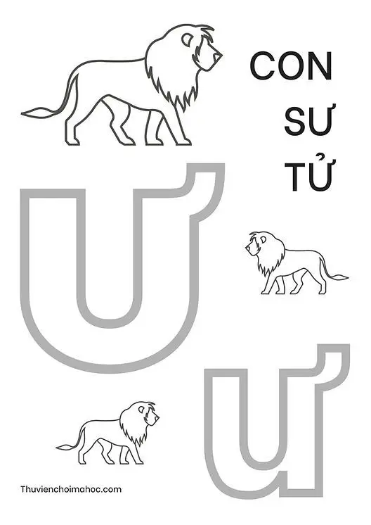 Tranh tô màu 29 chữ cái tiếng Việt giúp bé học tập 34