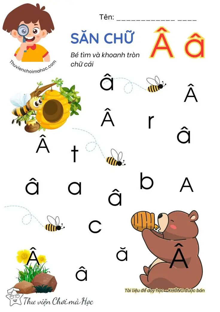 Tranh tô màu 29 chữ cái tiếng Việt giúp bé học tập 45