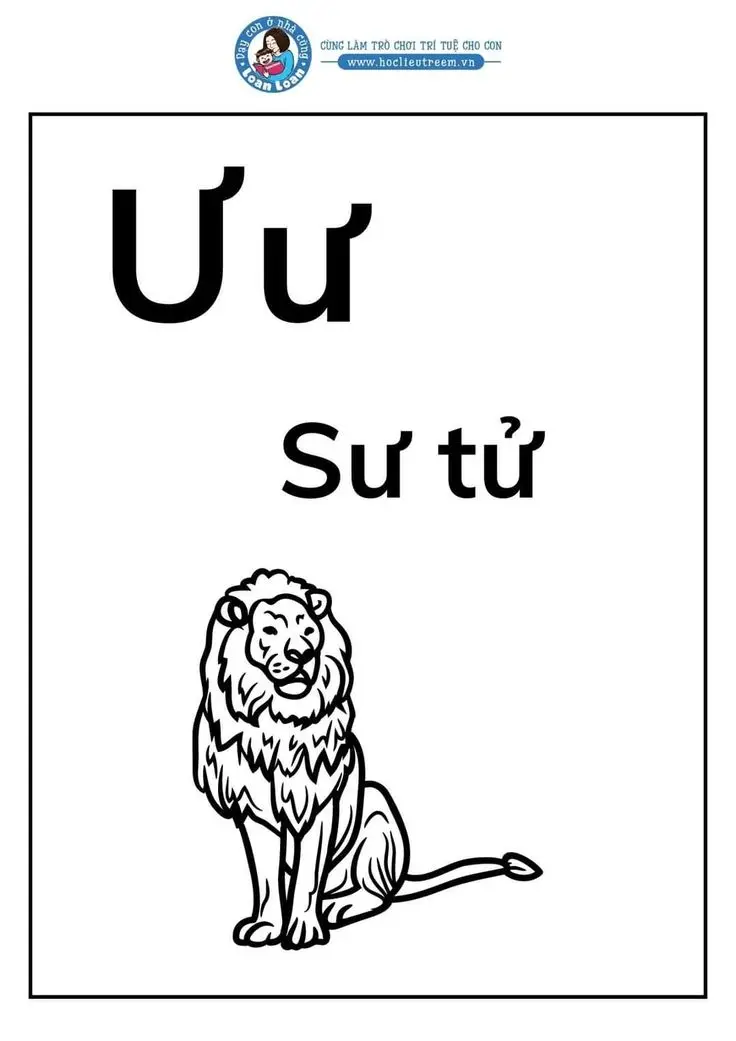 Tranh tô màu 29 chữ cái tiếng Việt giúp bé học tập 49