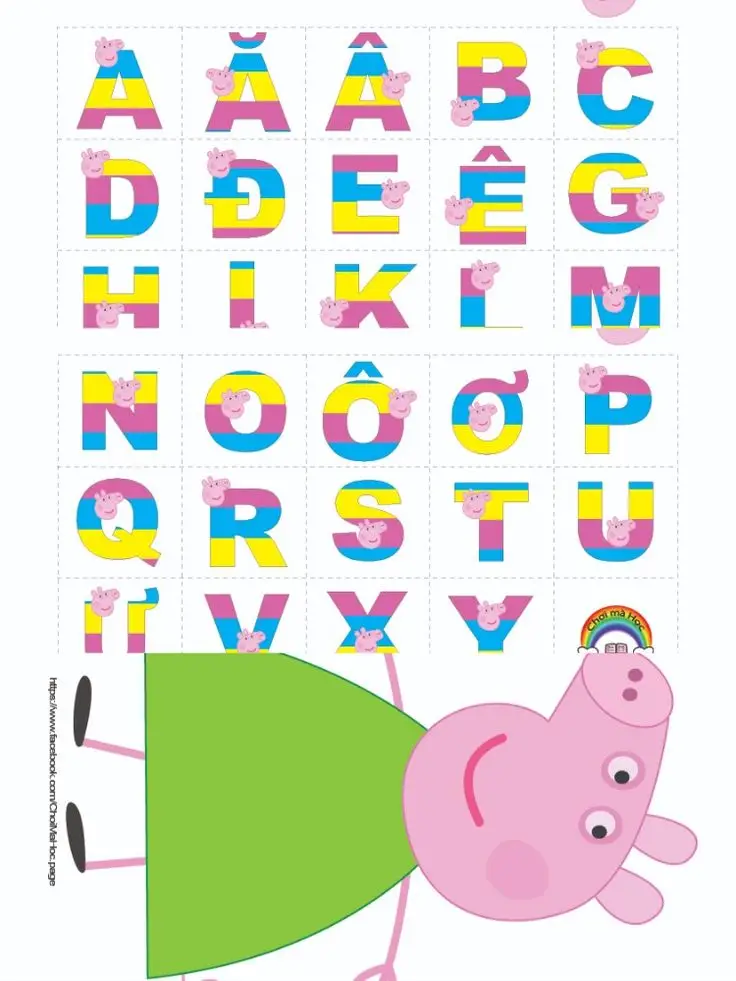 Tranh tô màu 29 chữ cái tiếng Việt giúp bé học tập 57