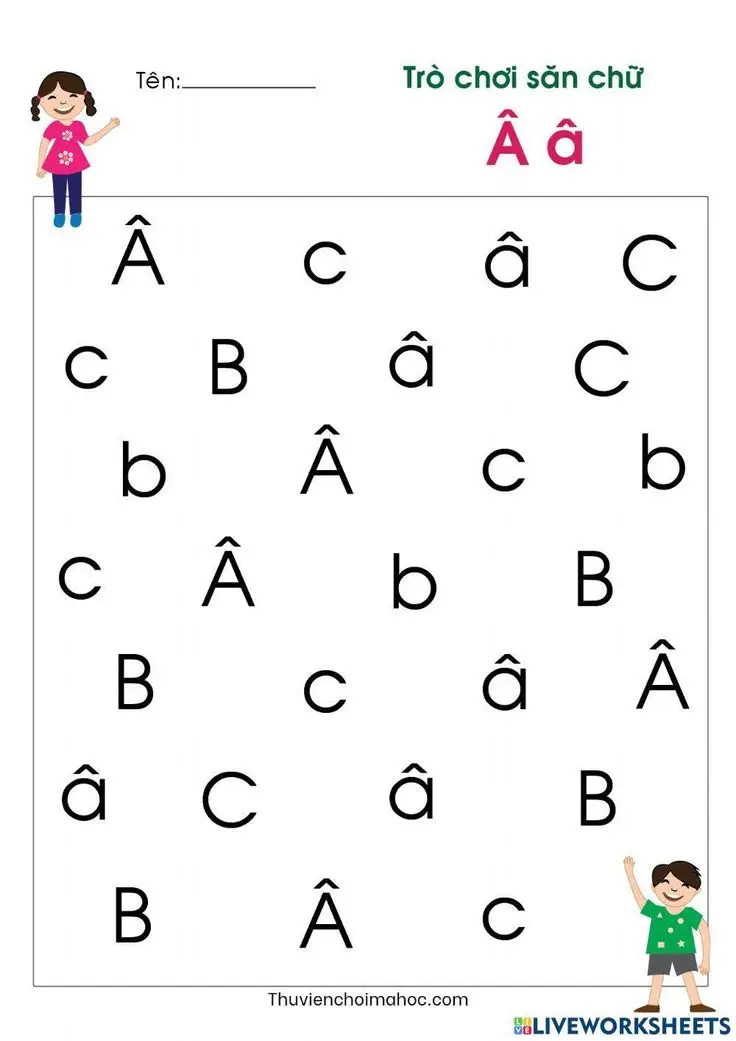 Tranh tô màu 29 chữ cái tiếng Việt giúp bé học tập 64