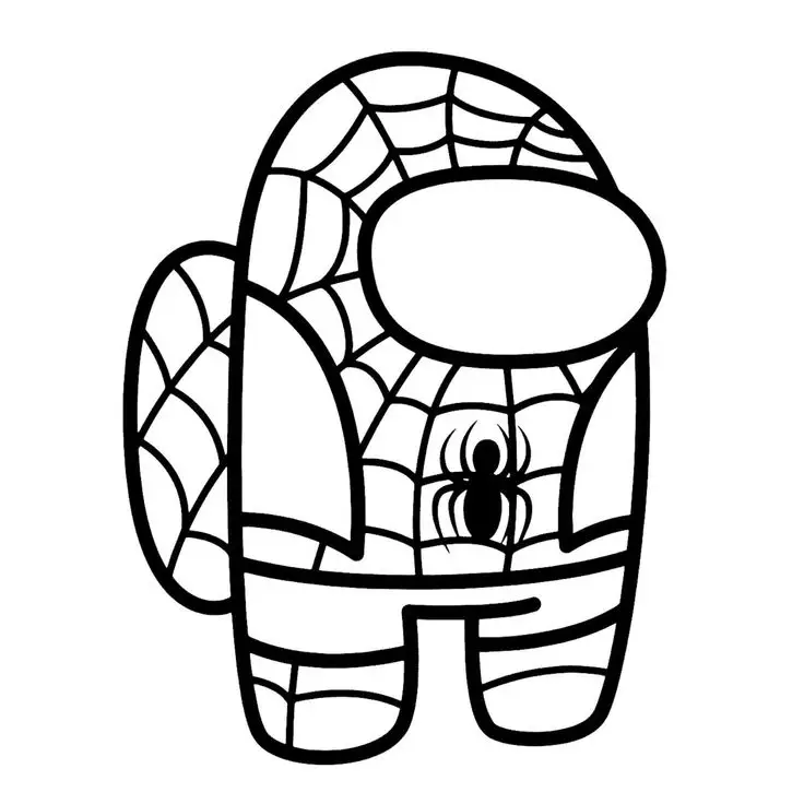 Tranh tô màu Among Us – Hình ảnh hấp dẫn cho fan game 1