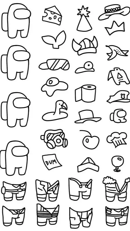 Tranh tô màu Among Us – Hình ảnh hấp dẫn cho fan game 6