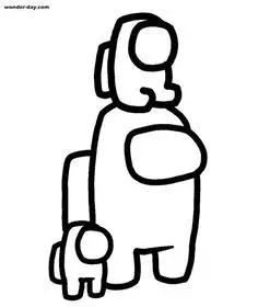 Tranh tô màu Among Us – Hình ảnh hấp dẫn cho fan game 19