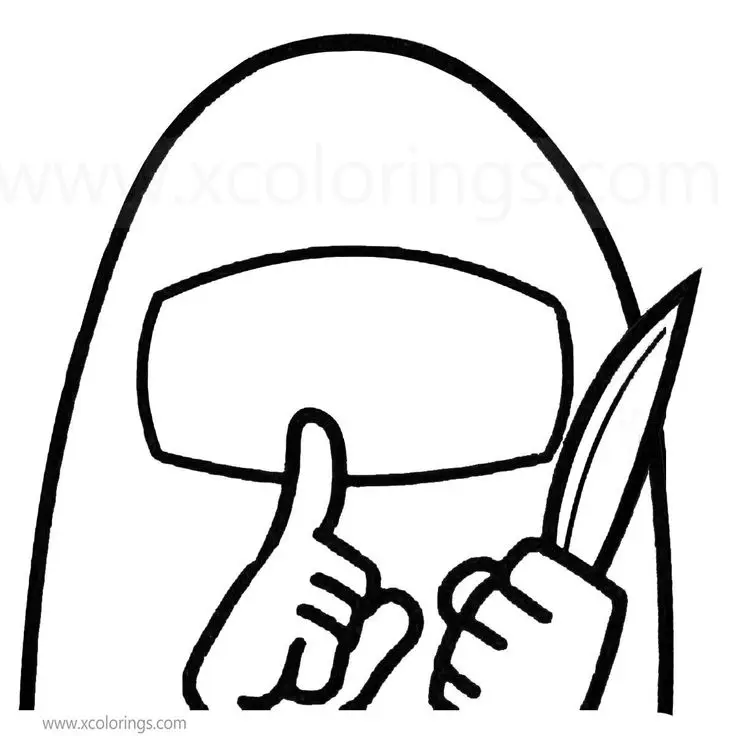 Tranh tô màu Among Us – Hình ảnh hấp dẫn cho fan game 24