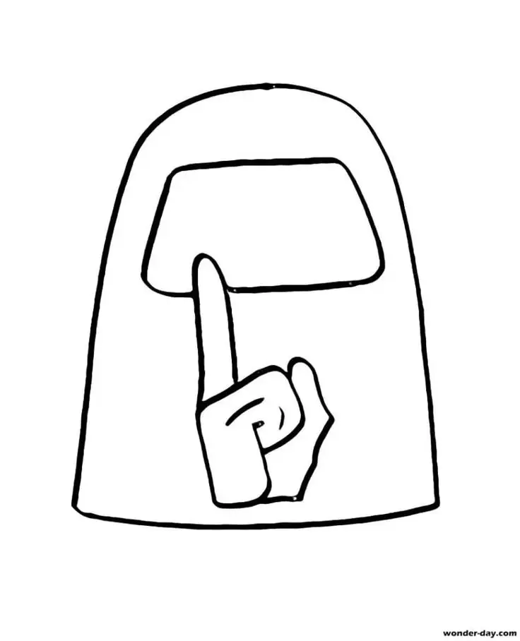 Tranh tô màu Among Us – Hình ảnh hấp dẫn cho fan game 29