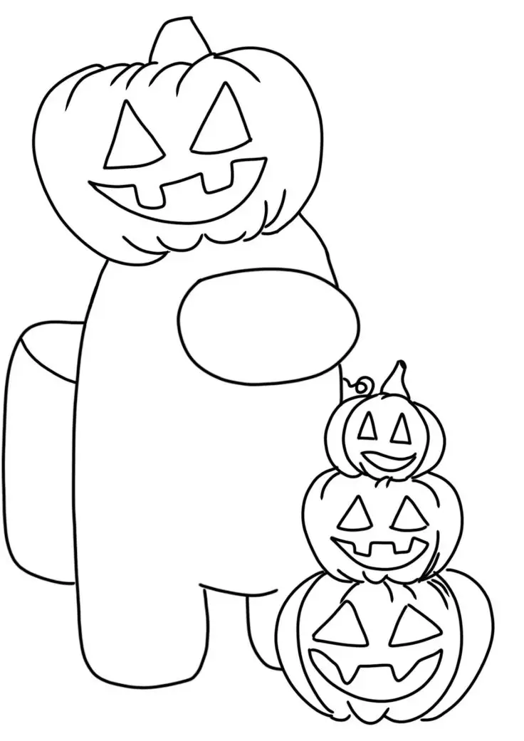 Tranh tô màu Among Us – Hình ảnh hấp dẫn cho fan game 38