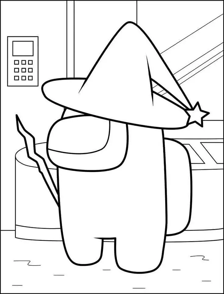 Tranh tô màu Among Us – Hình ảnh hấp dẫn cho fan game 43