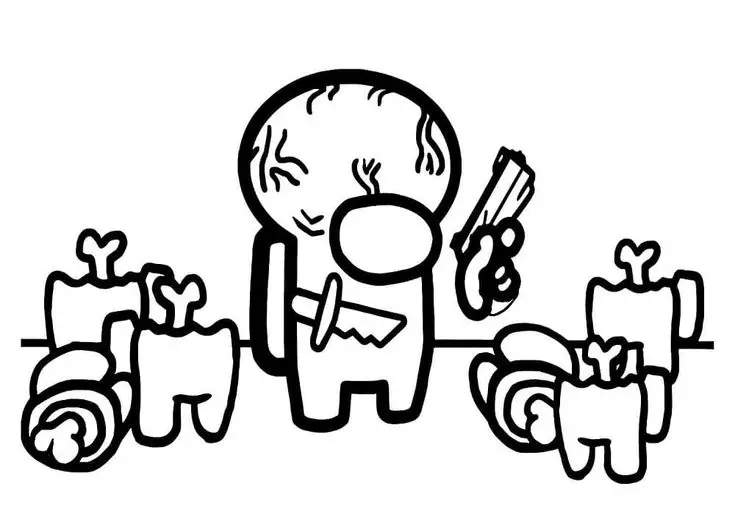 Tranh tô màu Among Us – Hình ảnh hấp dẫn cho fan game 46