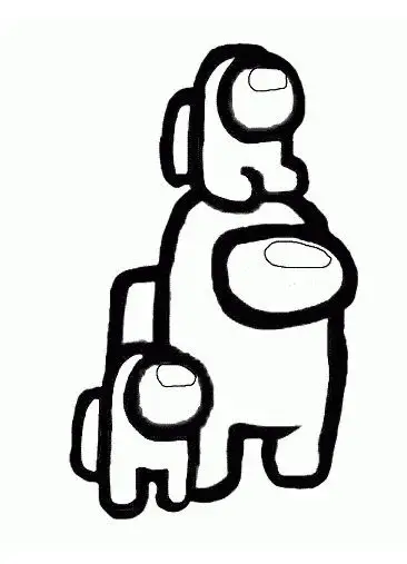 Tranh tô màu Among Us – Hình ảnh hấp dẫn cho fan game 48