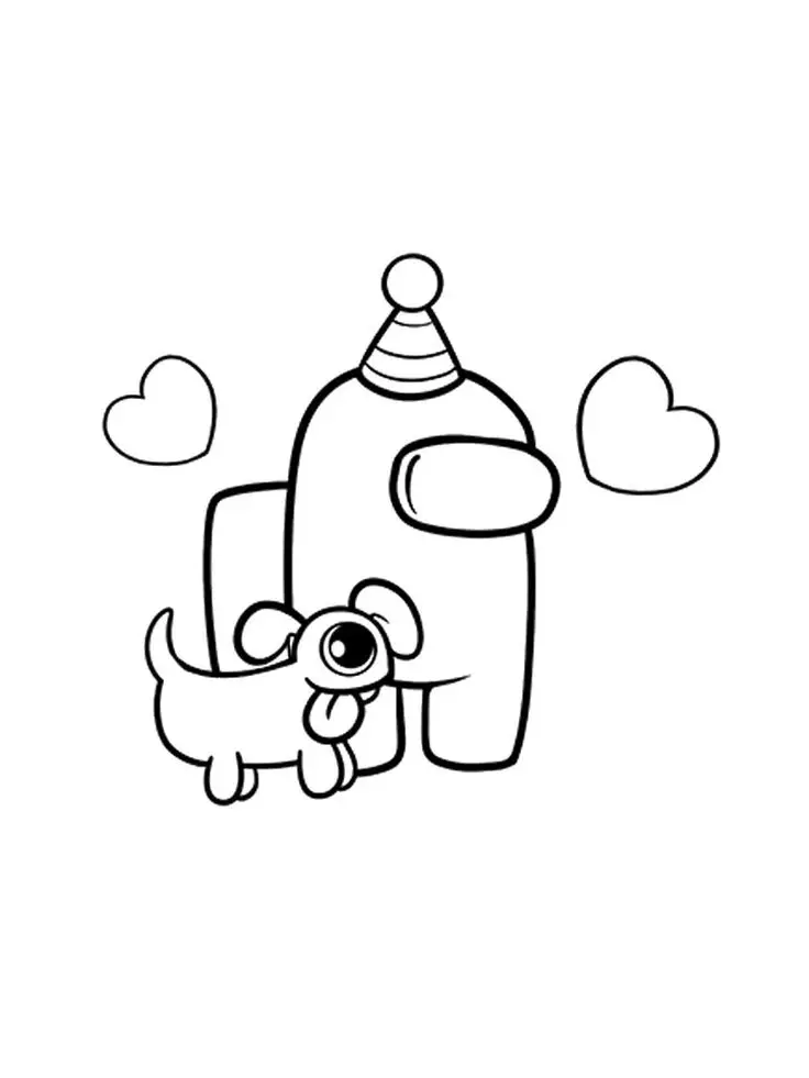 Tranh tô màu Among Us – Hình ảnh hấp dẫn cho fan game 57