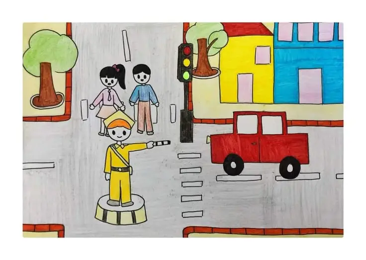 Tranh Tô Màu An Toàn Giao Thông Giúp Trẻ Nhận Thức 13