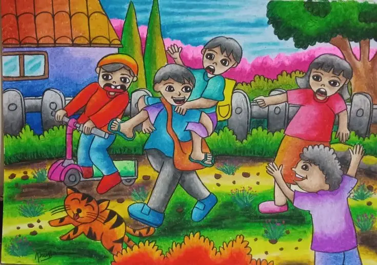 Tranh Tô Màu An Toàn Giao Thông Giúp Trẻ Nhận Thức 43