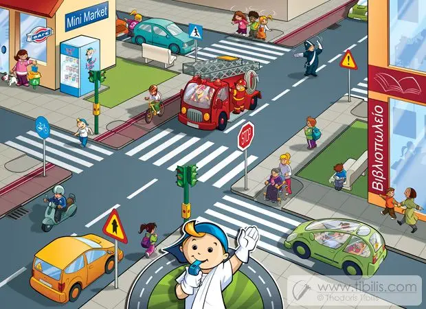 Tranh Tô Màu An Toàn Giao Thông Giúp Trẻ Nhận Thức 52