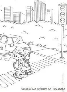 Tranh Tô Màu An Toàn Giao Thông Giúp Trẻ Nhận Thức 56