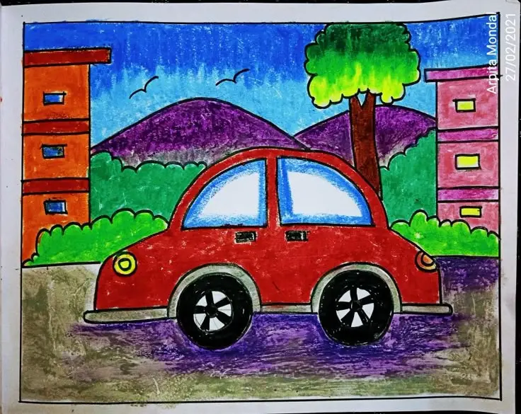 Tranh Tô Màu An Toàn Giao Thông Giúp Trẻ Nhận Thức 61