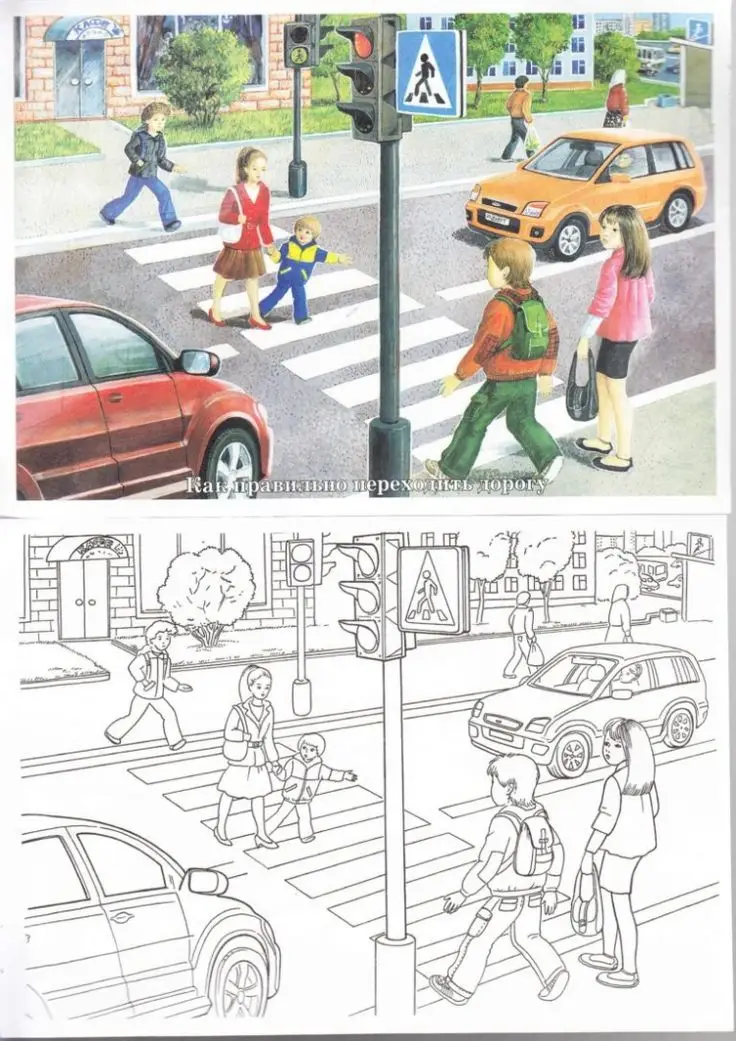 Tranh Tô Màu An Toàn Giao Thông Giúp Trẻ Nhận Thức 67