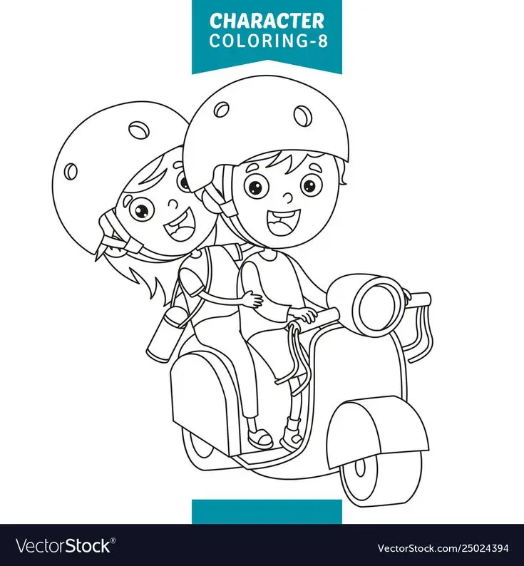 Tranh Tô Màu An Toàn Giao Thông Giúp Trẻ Nhận Thức 76