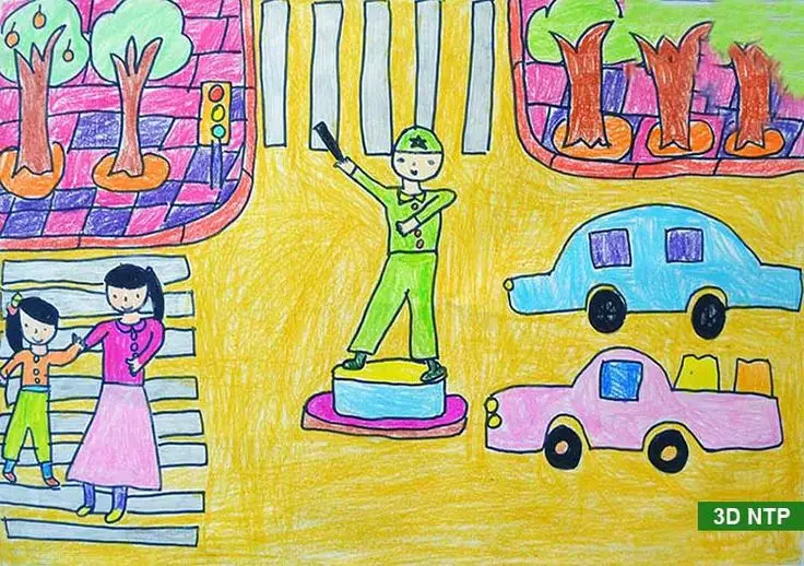 Tranh Tô Màu An Toàn Giao Thông Cho Bé - 50+ Hình Ảnh Tô Màu Đầy Sáng Tạo 60