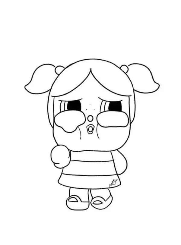 Tranh tô màu anime chibi cute dành cho trẻ em 18