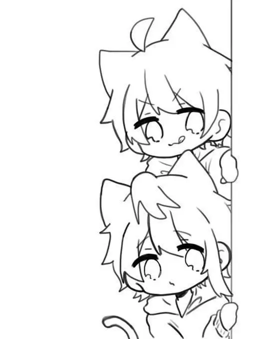 Tranh tô màu anime chibi cute dành cho trẻ em 50