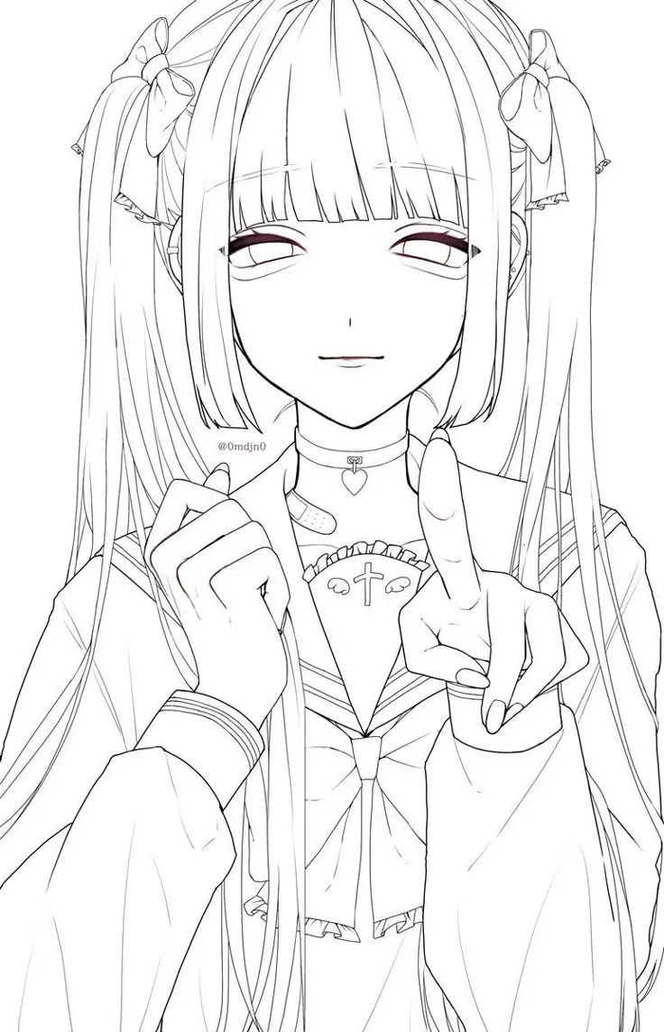 Tranh Tô Màu Anime Cute Chibi - Bộ Sưu Tập Đầy Màu Sắc 30