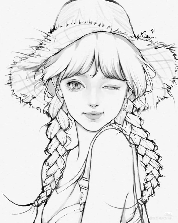 Tranh Tô Màu Anime Cute Đơn Giản Cho Các Bạn Trẻ 3