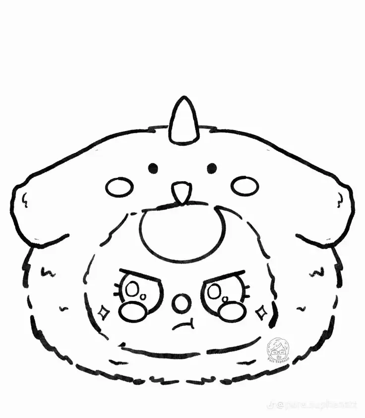 Tranh Tô Màu Anime Cute Đơn Giản Cho Các Bạn Trẻ 6