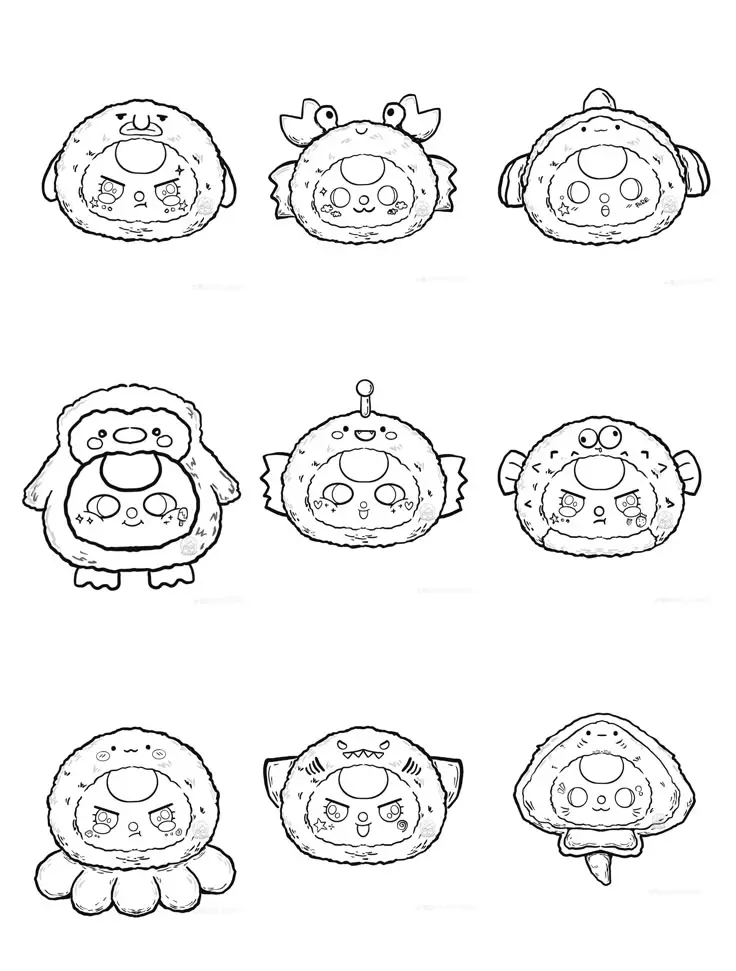 Tranh Tô Màu Anime Cute Đơn Giản Cho Các Bạn Trẻ 7