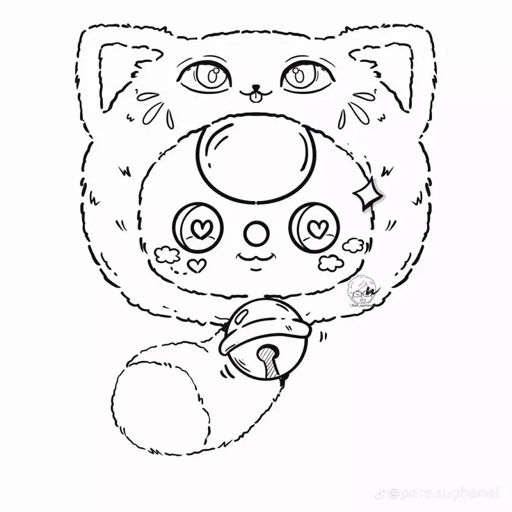 Tranh Tô Màu Anime Cute Đơn Giản Cho Các Bạn Trẻ 8