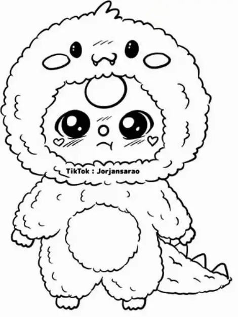 Tranh Tô Màu Anime Cute Đơn Giản Cho Các Bạn Trẻ 13