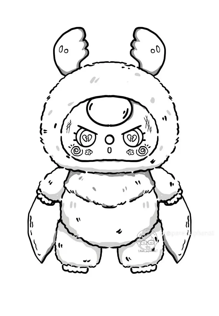 Tranh Tô Màu Anime Cute Đơn Giản Cho Các Bạn Trẻ 16