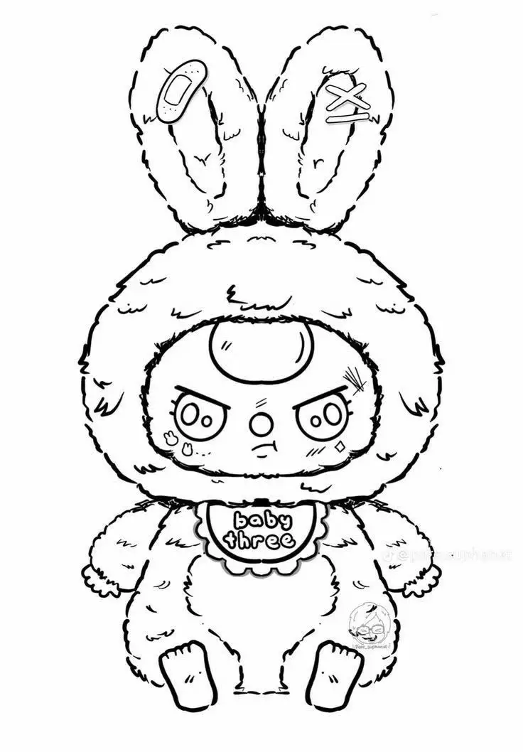 Tranh Tô Màu Anime Cute Đơn Giản Cho Các Bạn Trẻ 18