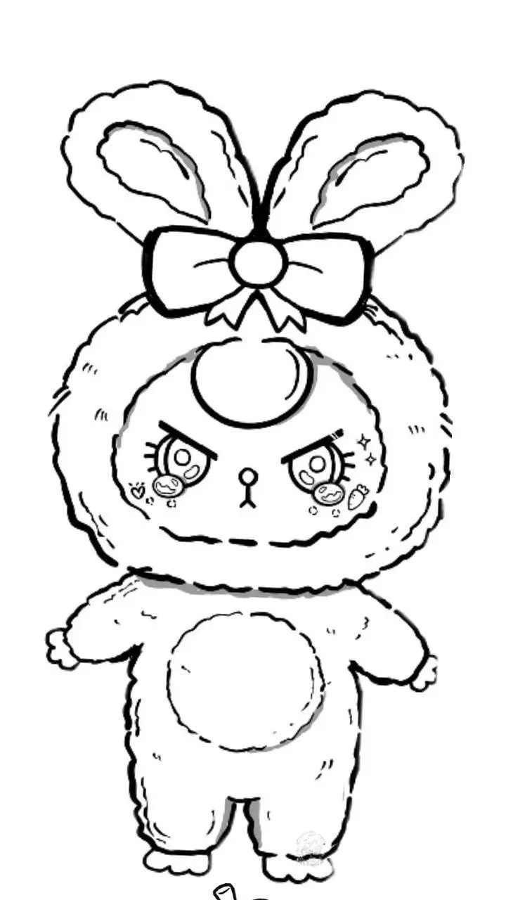 Tranh Tô Màu Anime Cute Đơn Giản Cho Các Bạn Trẻ 32