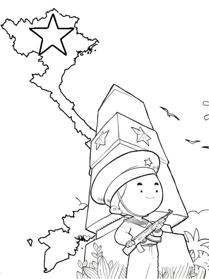 Tranh Tô Màu Anime Cute Đơn Giản Cho Các Bạn Trẻ 40