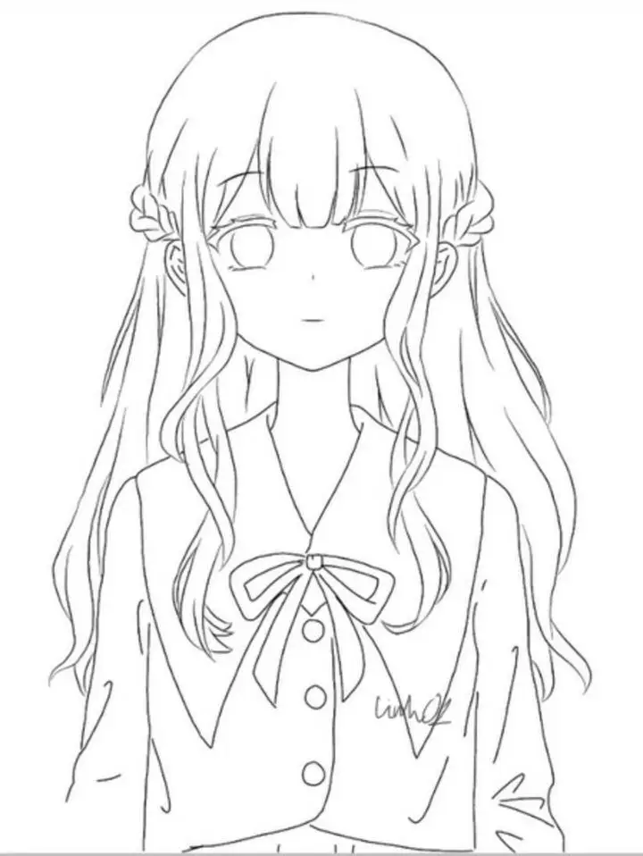 Tranh Tô Màu Anime Cute Đơn Giản Cho Các Bạn Trẻ 45