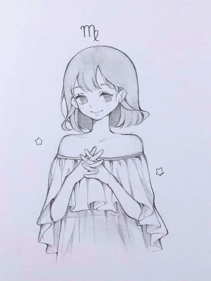 Tranh Tô Màu Anime Cute Đơn Giản Cho Các Bạn Trẻ 47