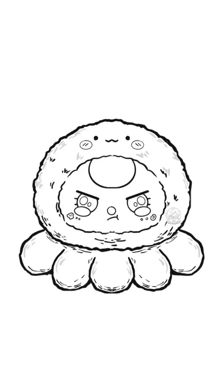 Tranh Tô Màu Anime Cute Đơn Giản Cho Các Bạn Trẻ 53