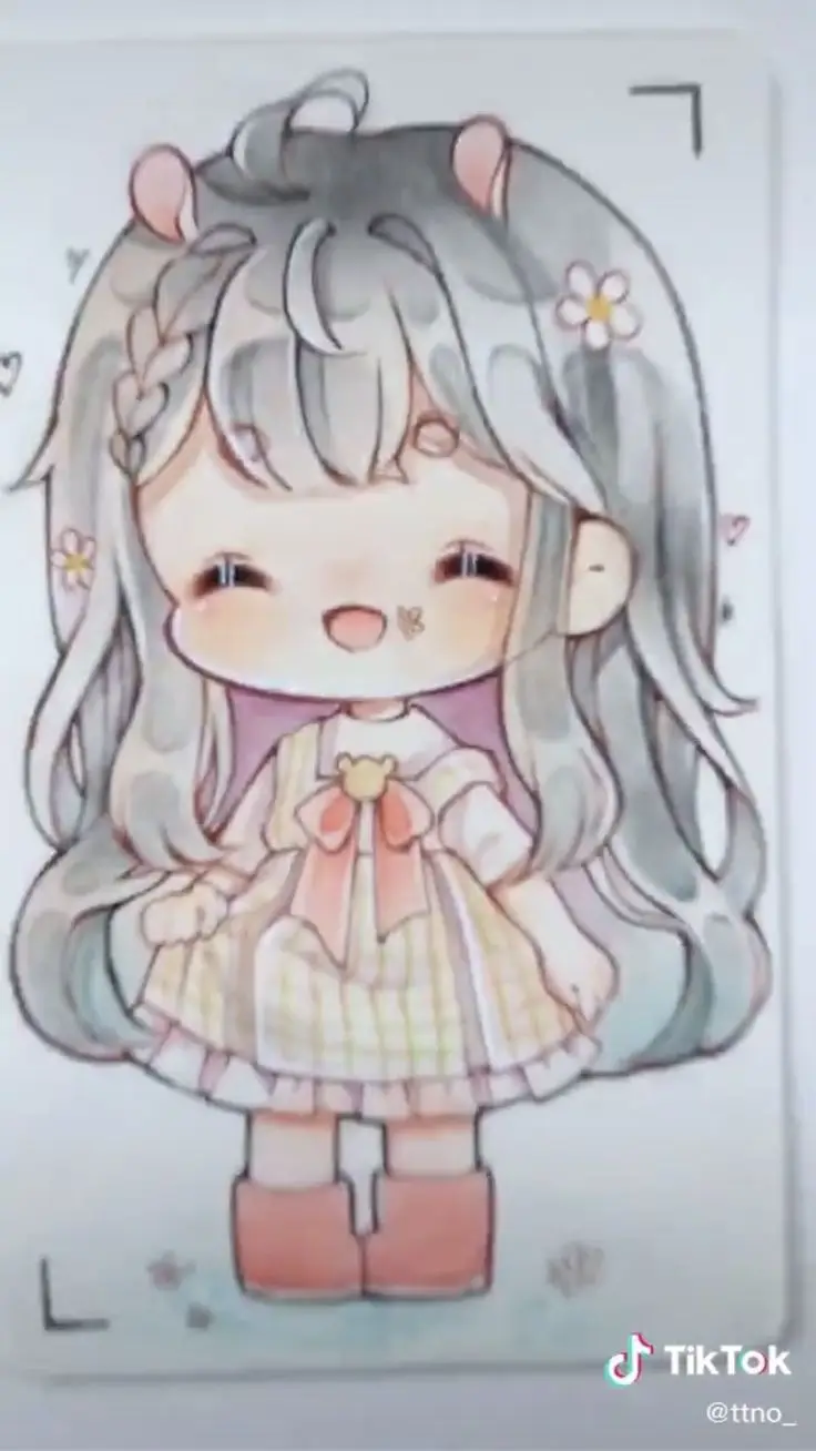 Tranh Tô Màu Anime Cute Đơn Giản Cho Các Bạn Trẻ 57